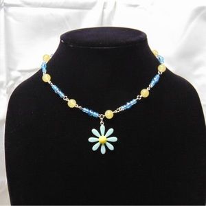 Handmade necklace 🩵💛